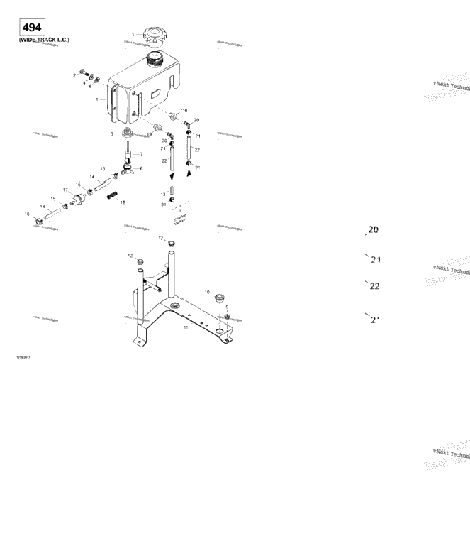 Oil Tank And Support (494)