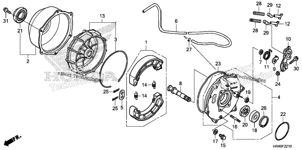 Rear Brake Panel