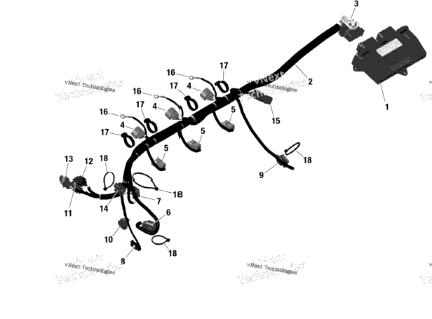 Rotax - Engine Harness And Electronic Module