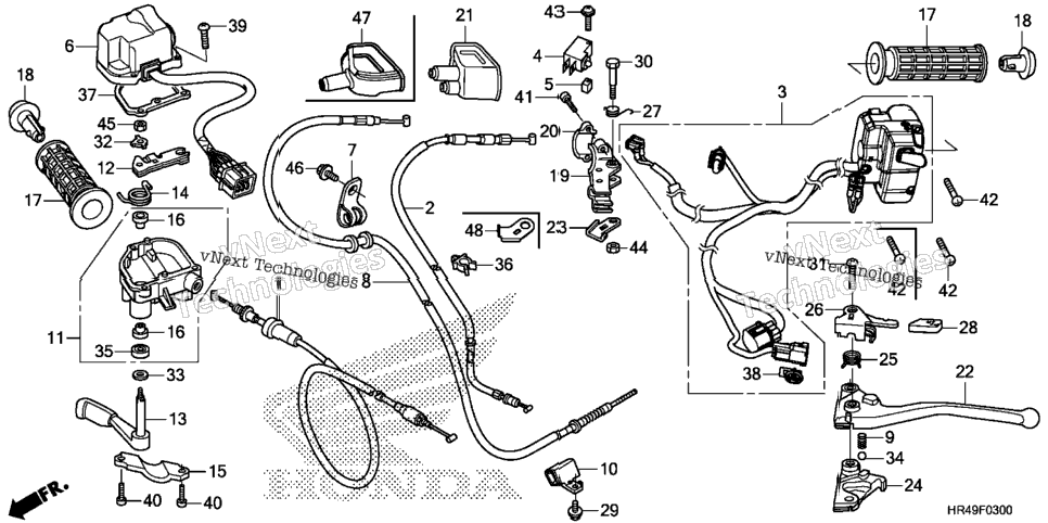 Handle Lever@Switch@Cable