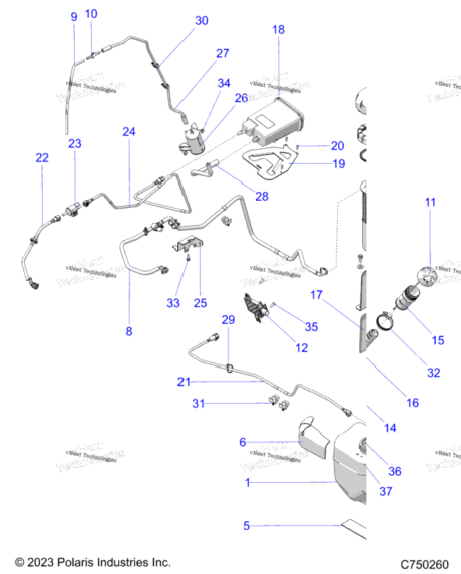 Fuel System, Evap Z25xpb92bp