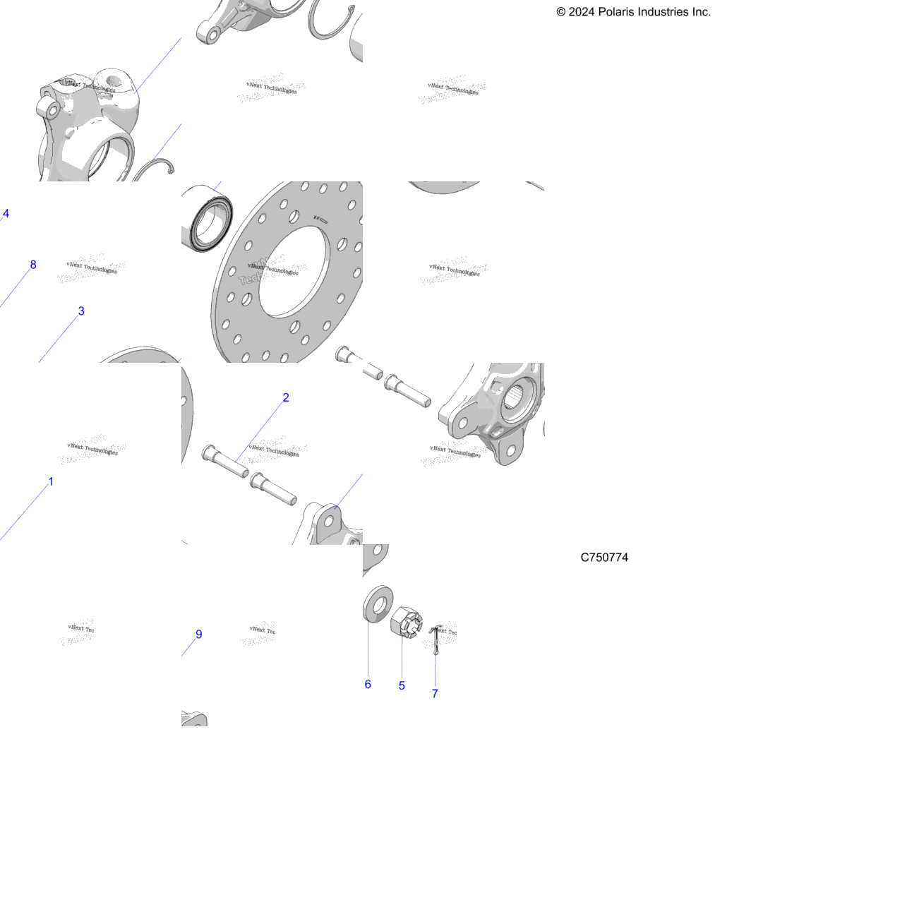 Suspension, Front Carrier And Hub
