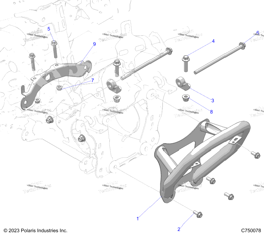 Chassis, Front Gearcase And Bumper Mounting