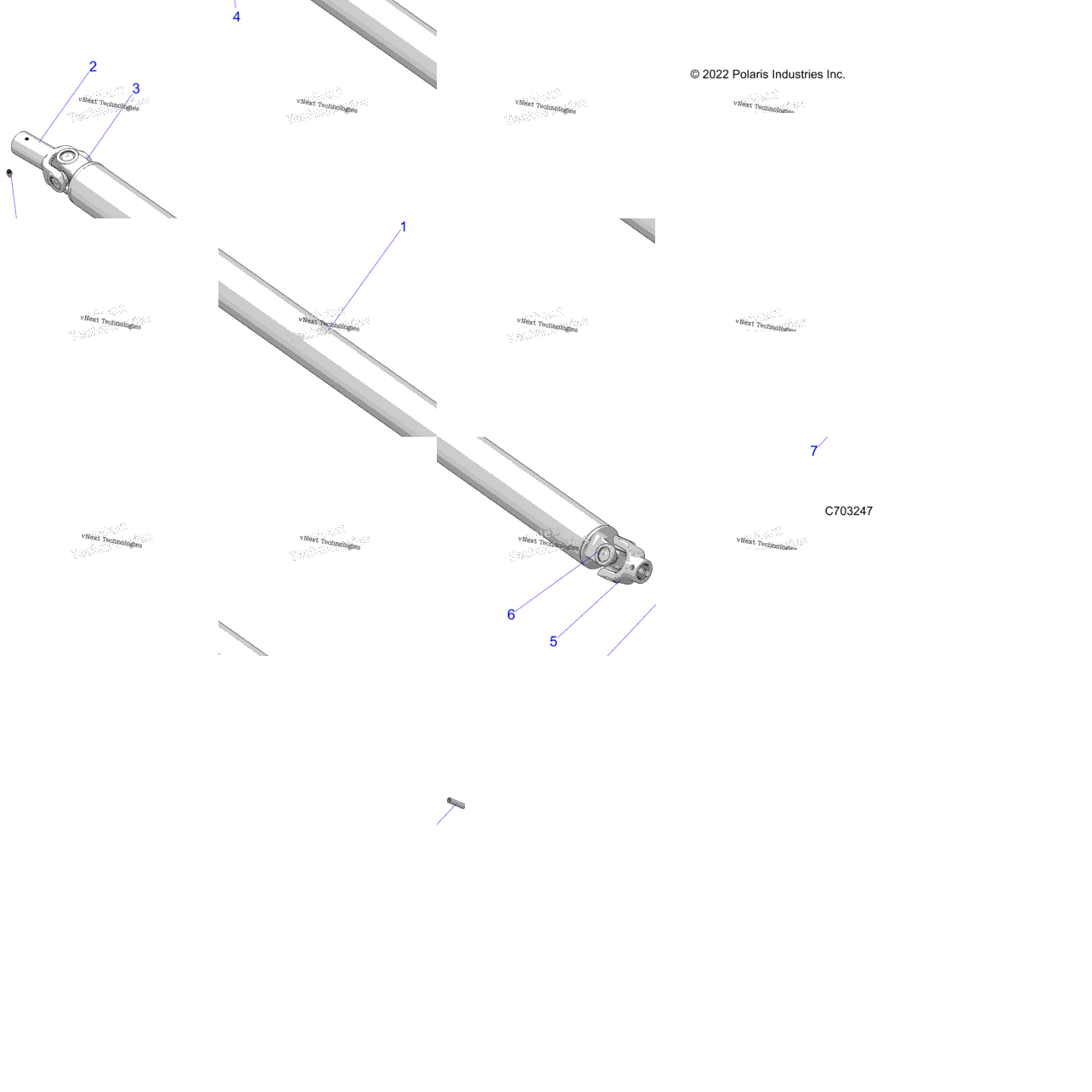 Drive Train, Prop Shaft,Front