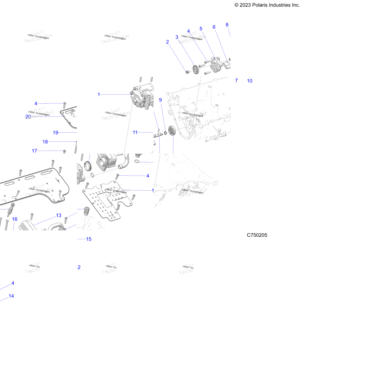 Engine, Oil Pump And Related