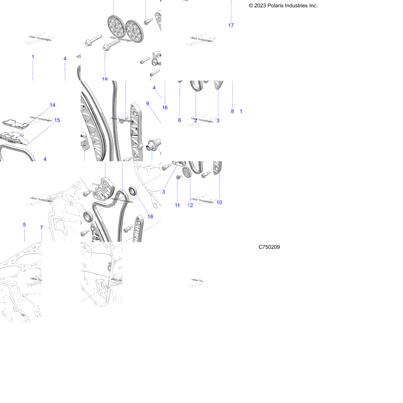 Engine, Timing And Oil Chain Drives