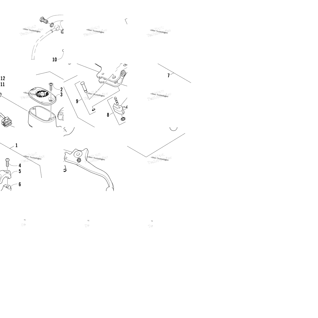 Hydraulic Hand Brake Assembly