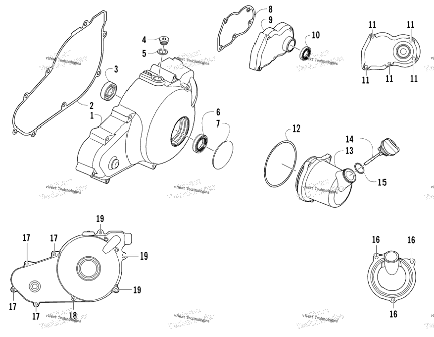 Magneto Side Engine Covers