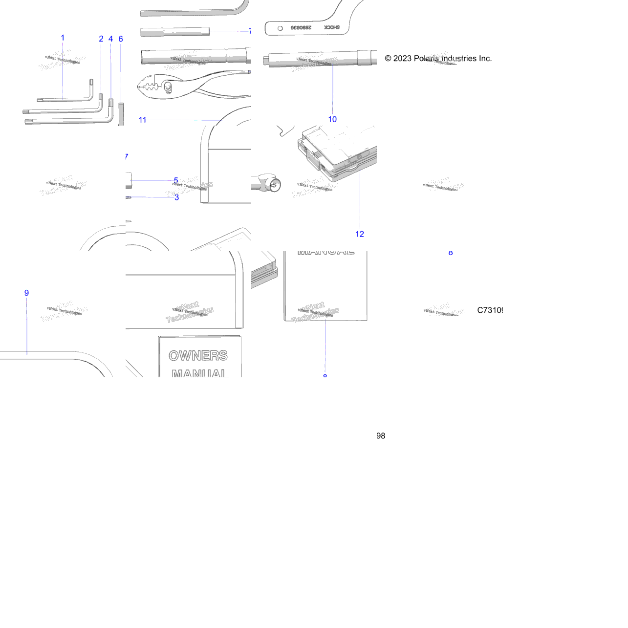 Reference, Owners Manual And Tool Kit