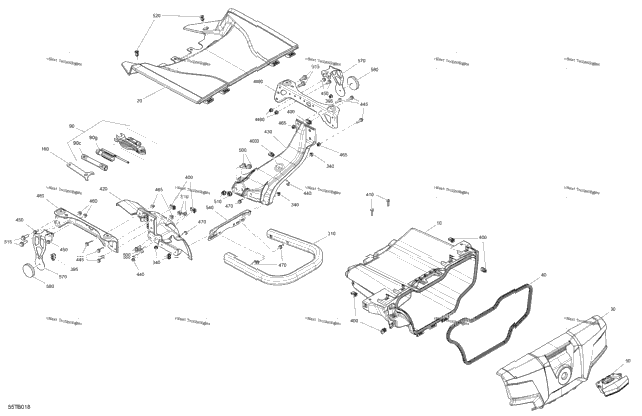 Body - Front Storage Tray