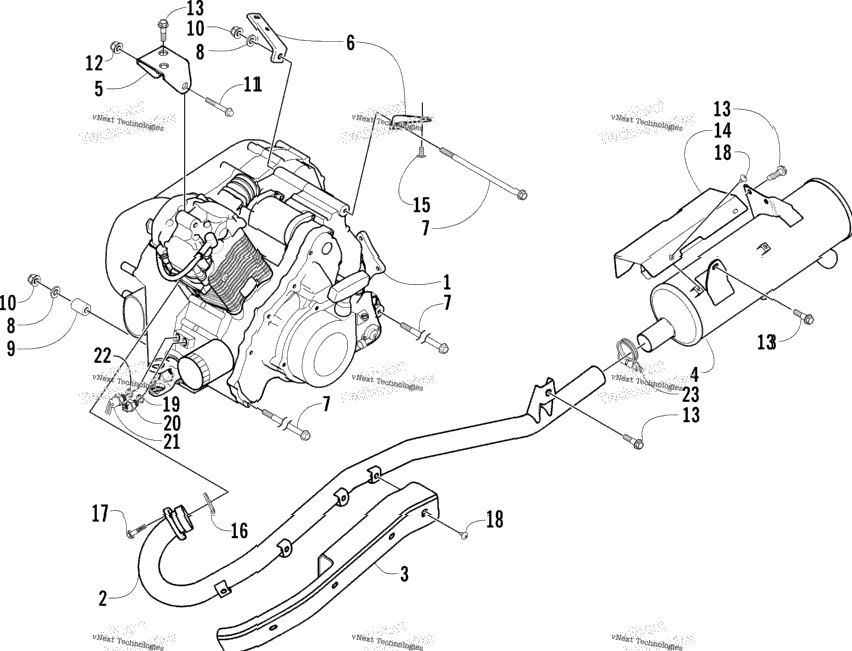 Engine And Exhaust