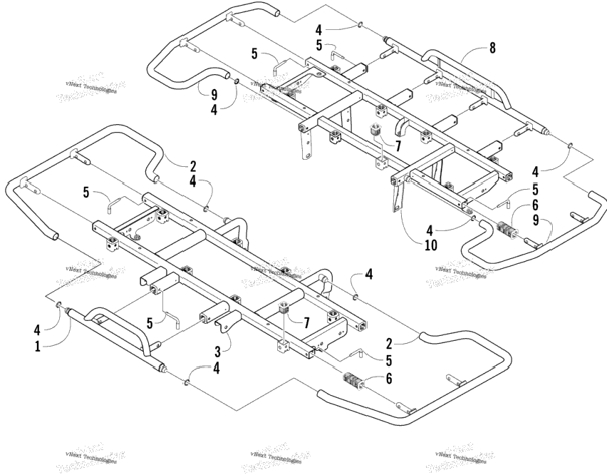 Front And Rear Rack Assemblies