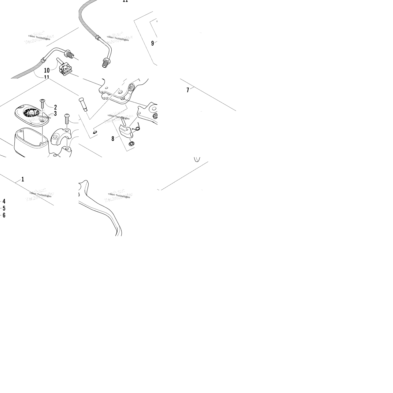 Hydraulic Hand Brake Assembly