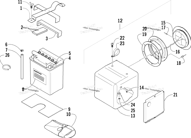 Storage Box And Battery Assembly