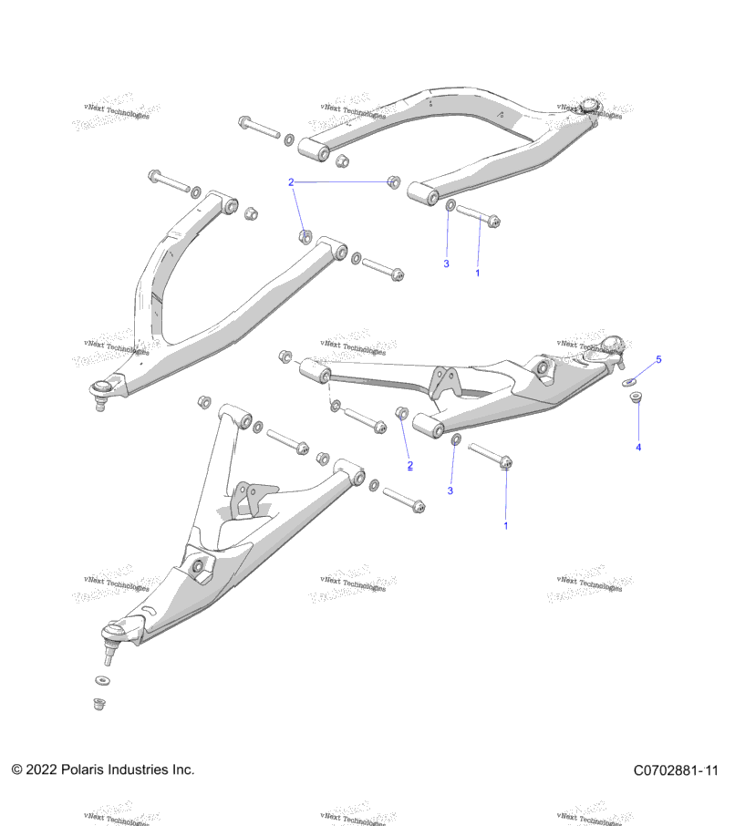 Suspension, Front Control Arms Mounting