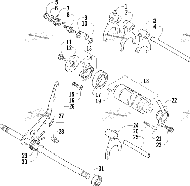 Gear Shifting Assembly