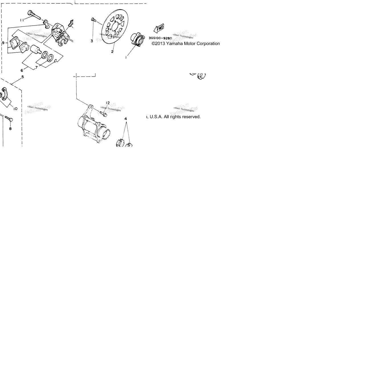 Rear Brake Caliper