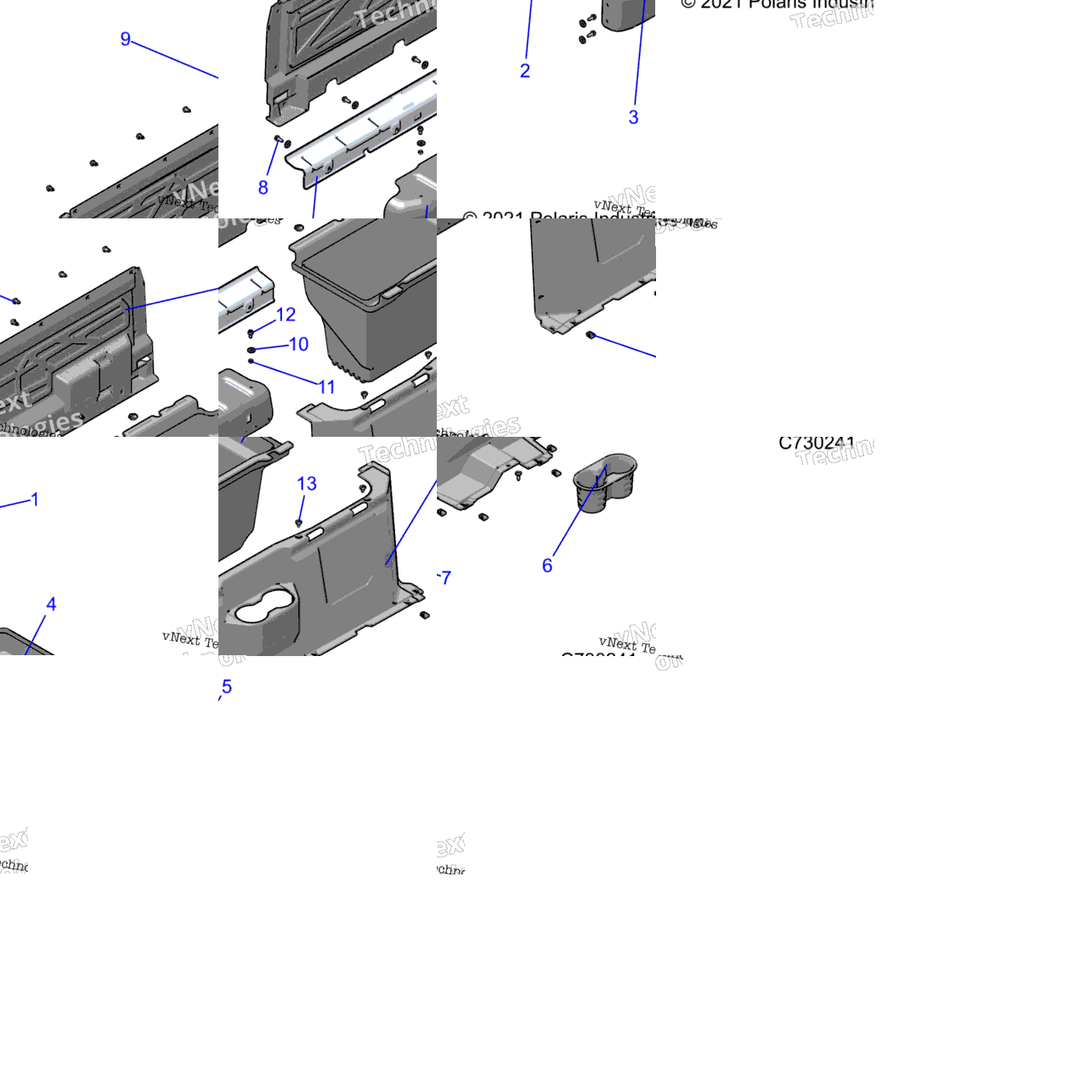 Body, Floor Closeoffs & Bin R22maa57b1/Eb5/B9