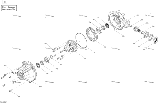 Drive - Front Section - Differential Parts - 703500907 - Std