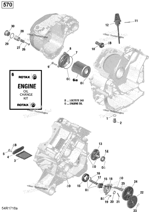 Rotax - Engine Lubrication - 570 Efi