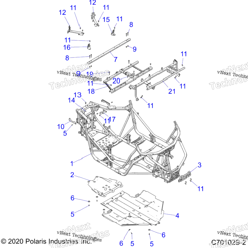 Chassis, Main Frame And Skid Plate