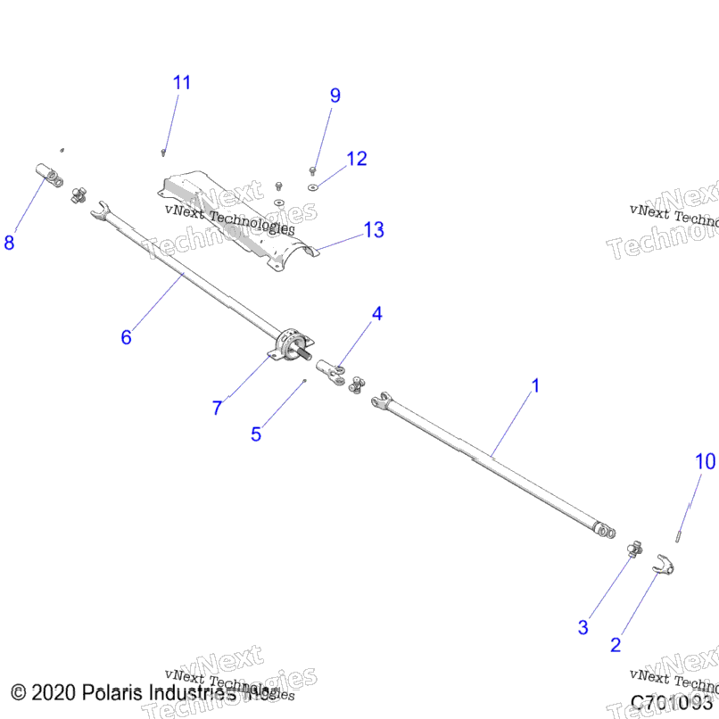 Drive Train, Front Prop Shaft