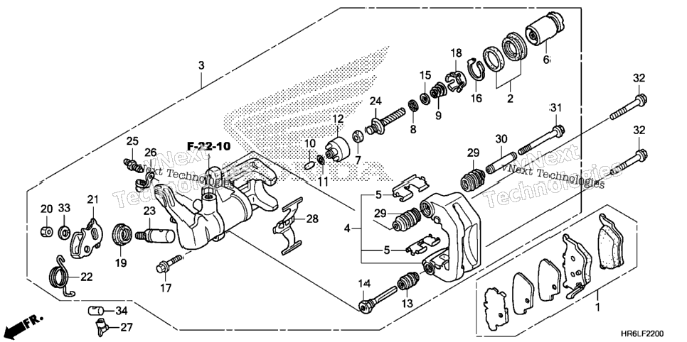 Rear Brake Caliper