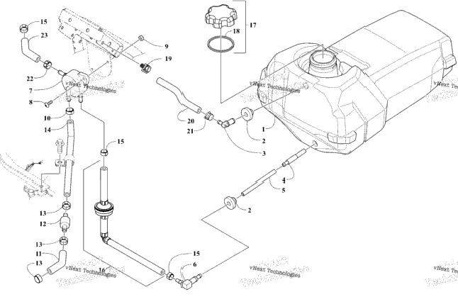 Gas Tank And Fuel Pump