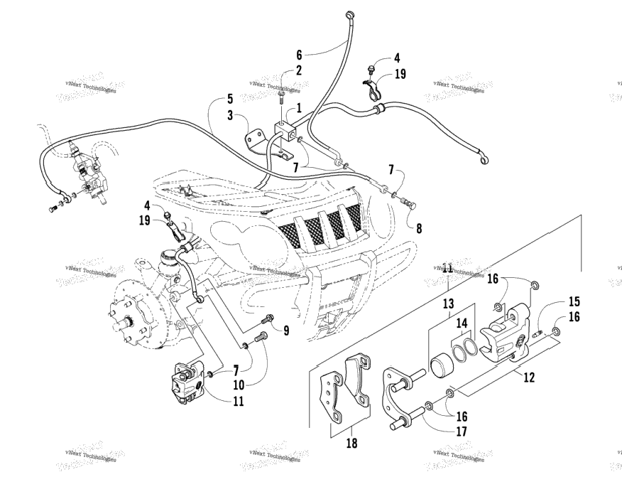 Hydraulic Brake Assembly