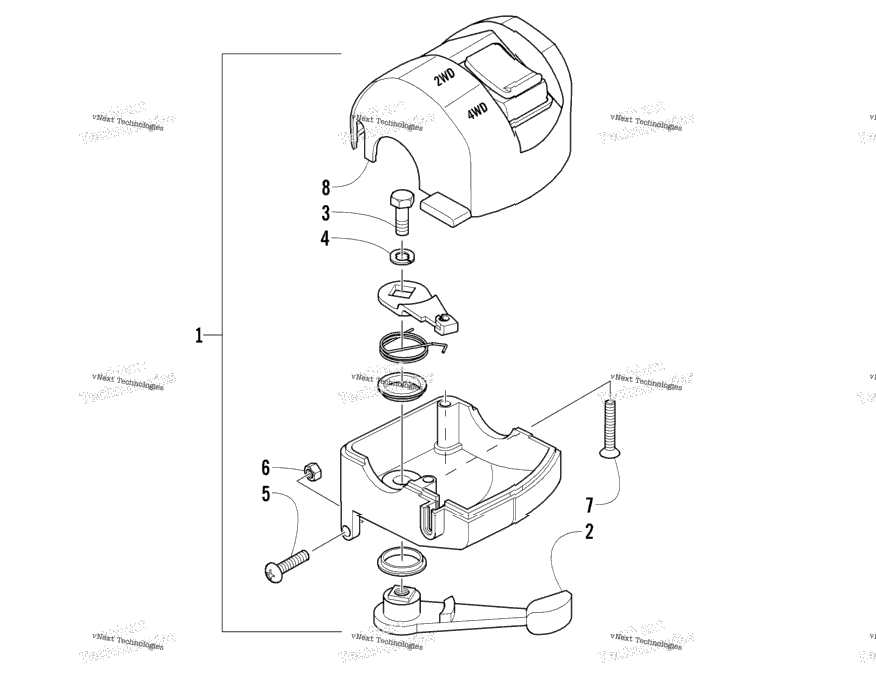 Throttle Case Assembly