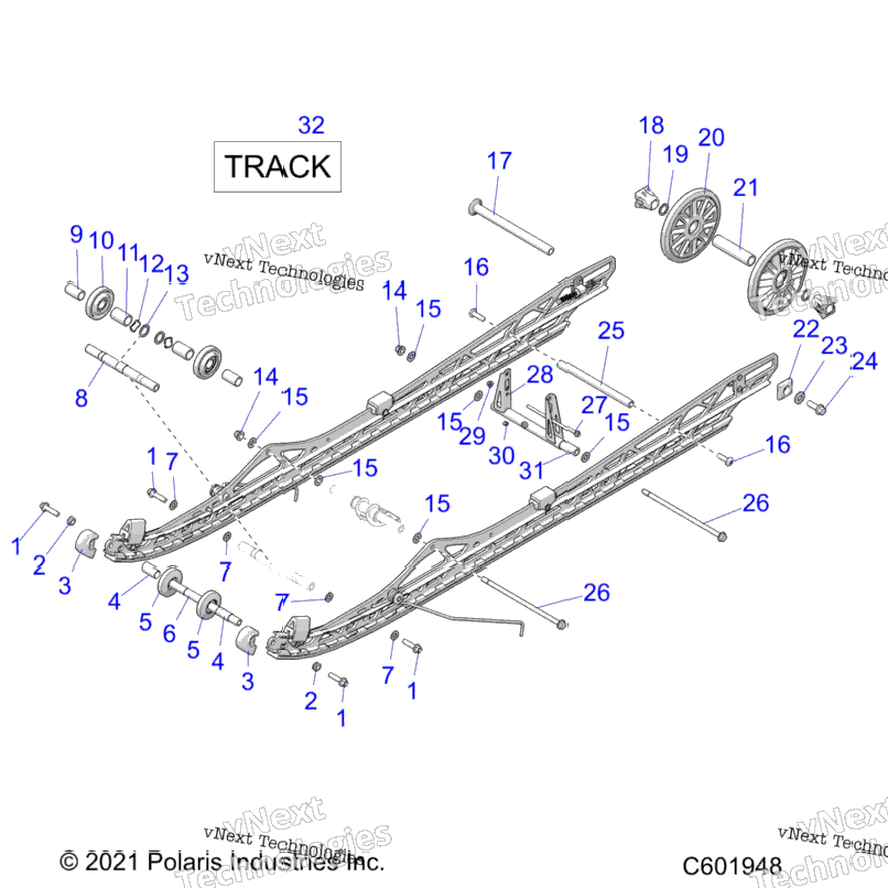Suspension, Rear, 165" S22tgm8ms/8Me All Options