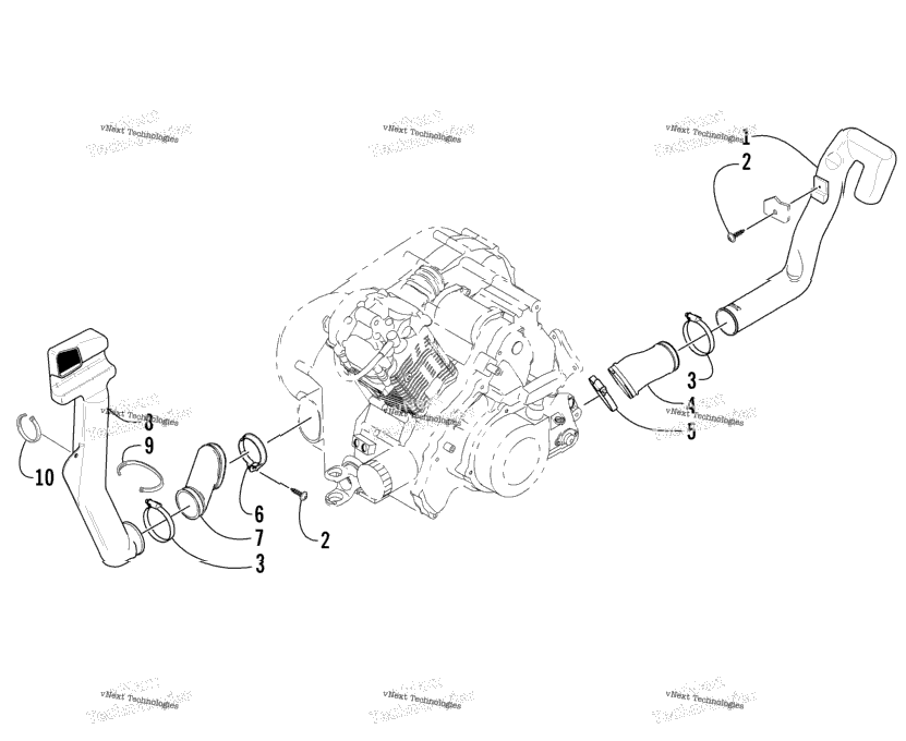 Case/Belt Cooling Assembly