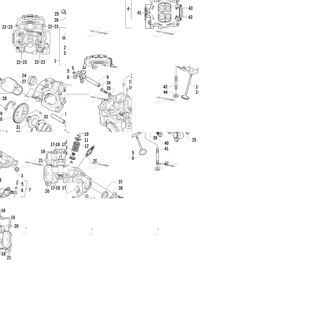 Cylinder Head And Camshaft/Valve Assembly
