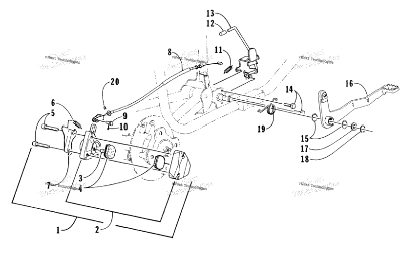 Mechanical Brake Assembly