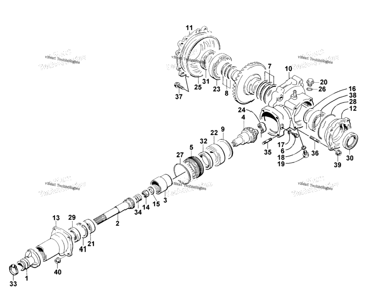 Rear Bevel Gear Assembly