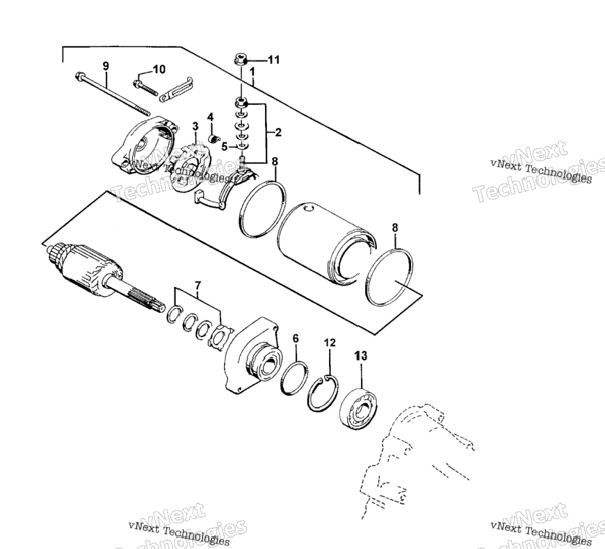 Starter Motor Assembly