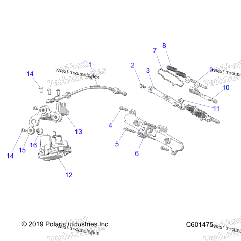 Engine, Exhaust Valve Asm. And Actuator