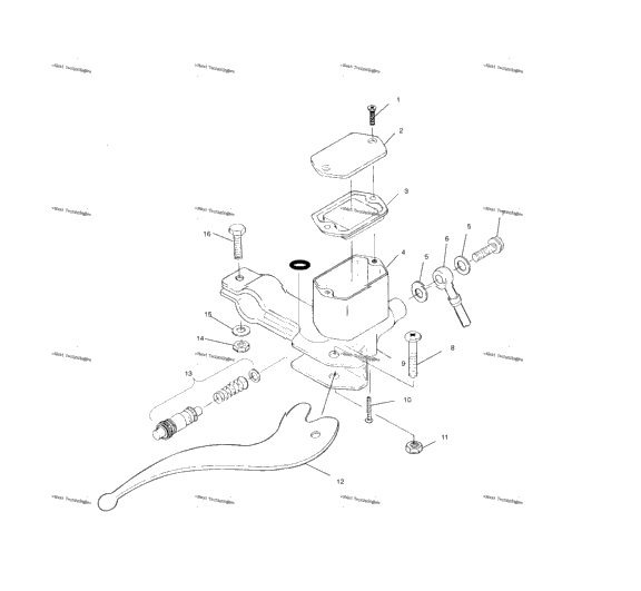 Controls Rh Master Cylinder/Brake Line
