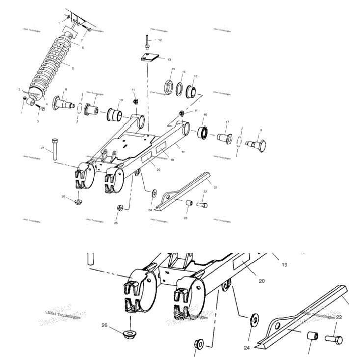Swing Arm/Shock Mounting