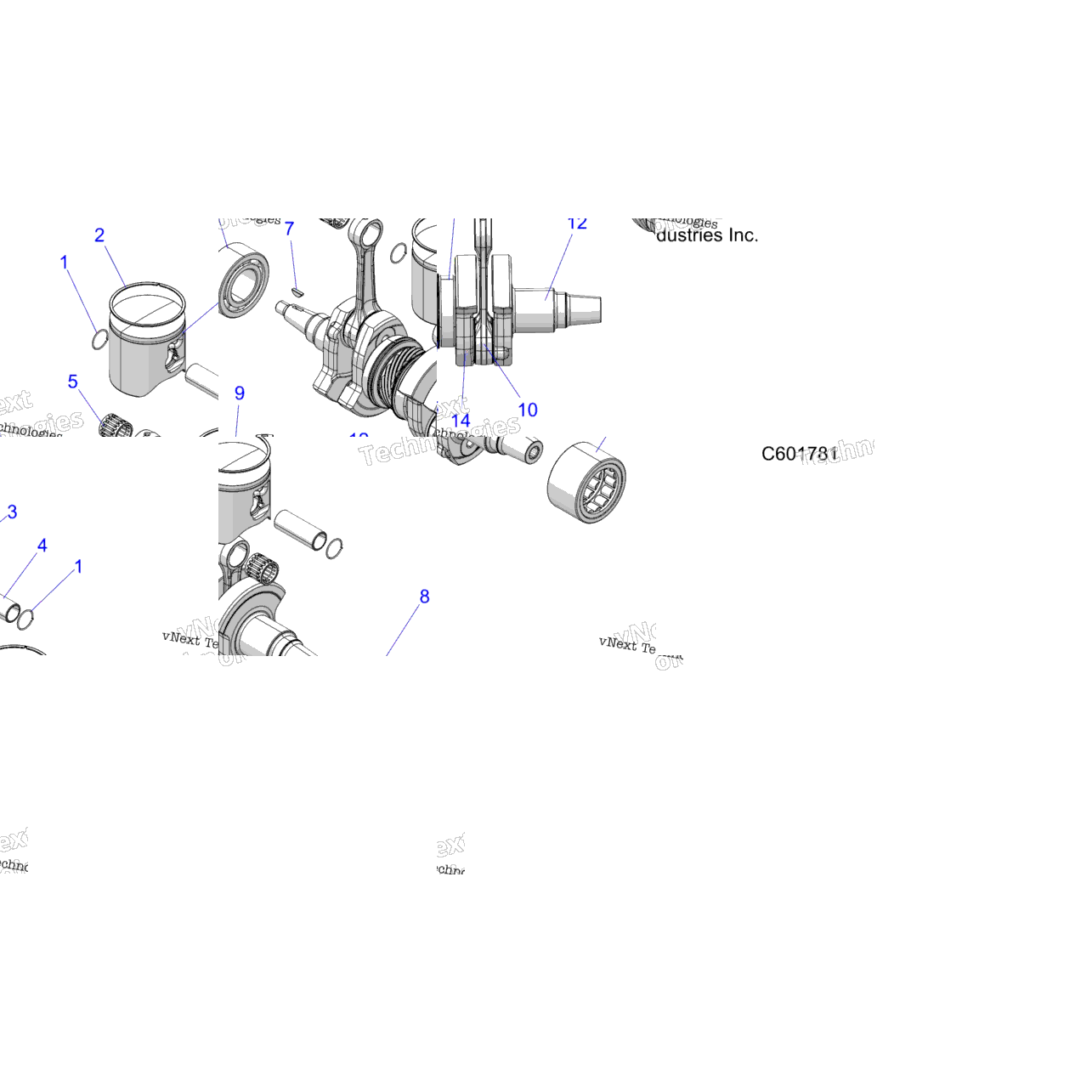 Engine, Piston & Crankshaft