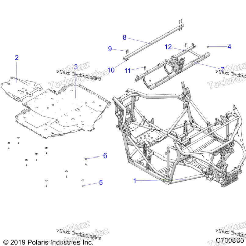 Chassis, Main Frame And Skid Plates
