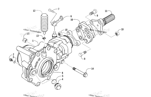 Front Drive Gearcase Assembly (4X4)