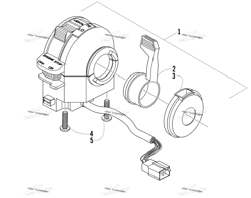 Control Switch Housing Assembly