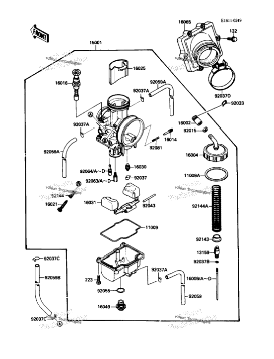 Carburetor (Kxf250-A2)(004205Å)