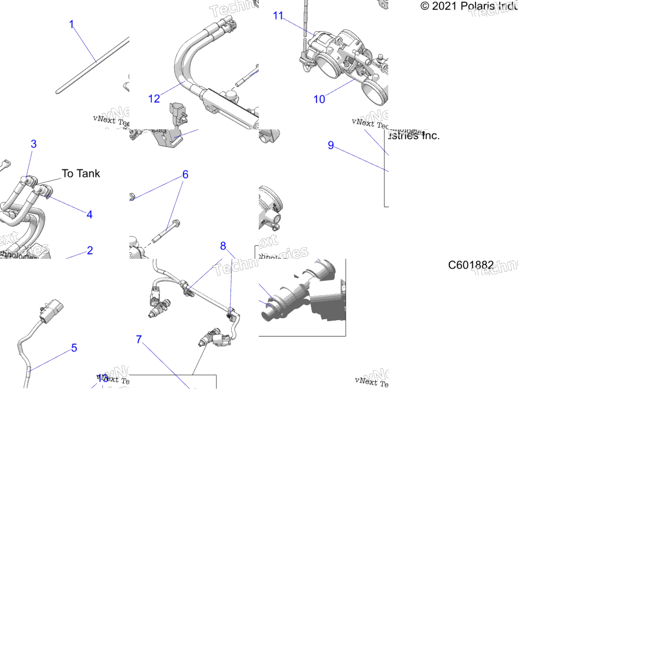 Fuel System, Rail, Lines & Throttle Body