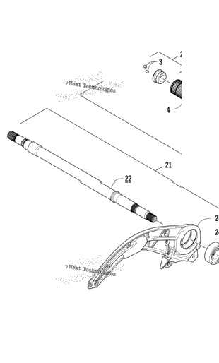 Drive Train Shafts And Brake Assemblies