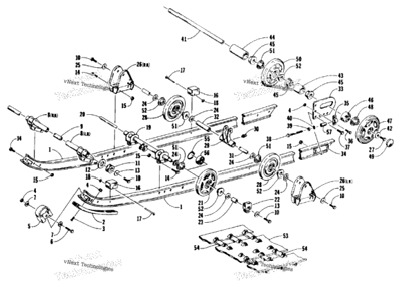 Slide Rail And Track Assembly