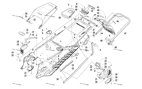 Tunnel, Rear Bumper, And Snowflap Assembly