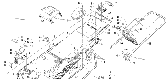 Tunnel, Rear Bumper, And Snowflap Assembly