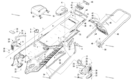 Tunnel, Rear Bumper, And Snowflap Assembly